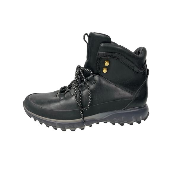 Cole Haan Zero Grand Explore Black Leather Lace Up Round Toe Hiking Boots Sz 10 main image 3